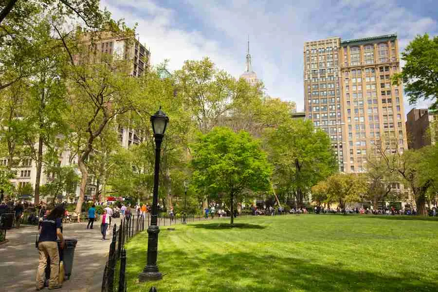 Il bellissimo Madison Square Park sulla 5th Avenue