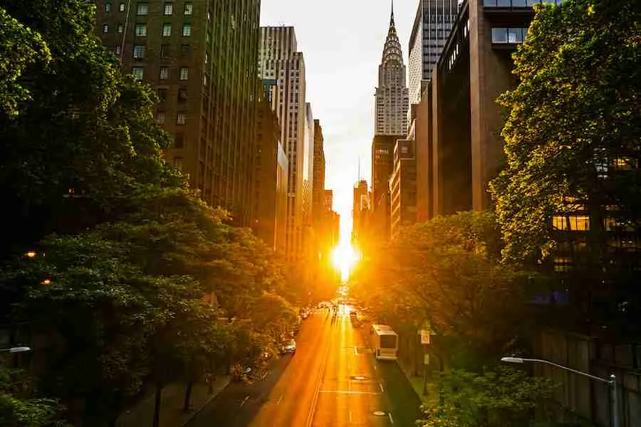 Manhattanhenge, il tramonto più bello di New York