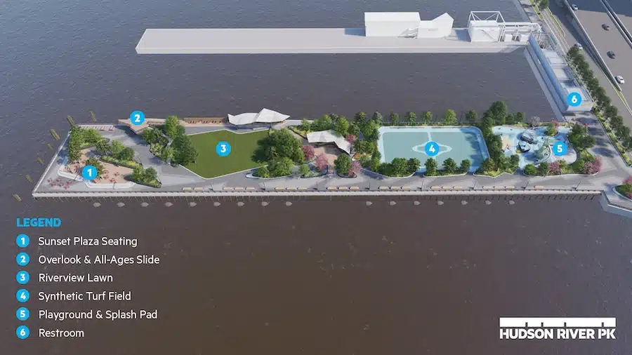 Pier 97 all'Hudson River Park di New York