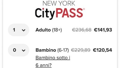 Prezzi New York CityPASS sul sito ufficiale