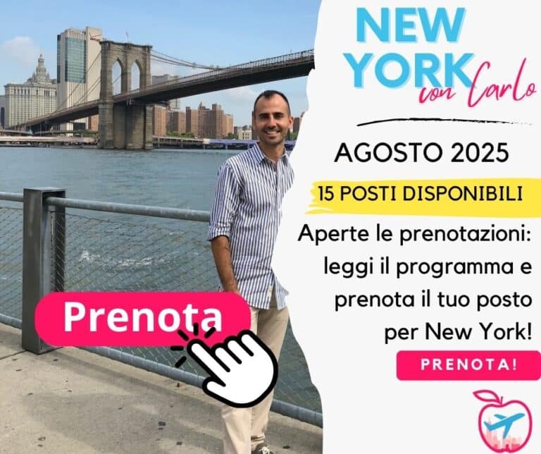 New York con Carlo ad agosto: viaggio organizzato