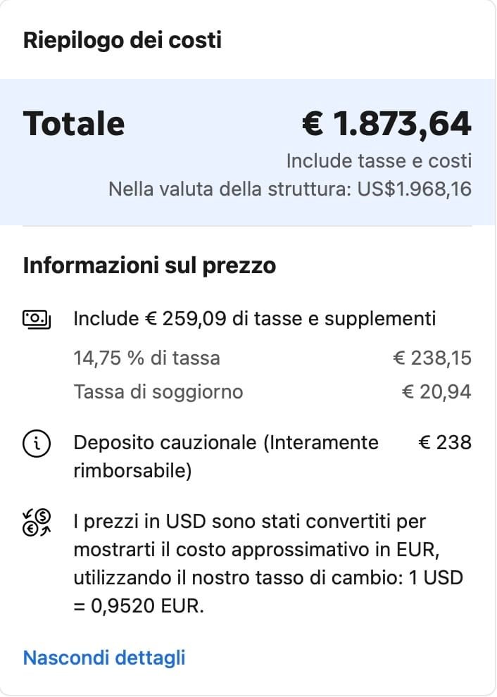 Prezzi e tasse sugli hotel di New York